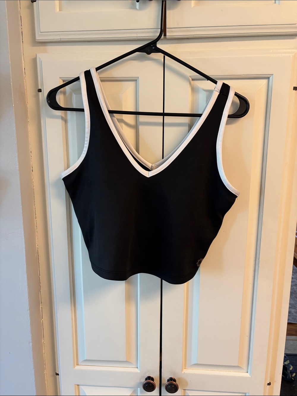 Pro Player Black Tank Top with White Trim